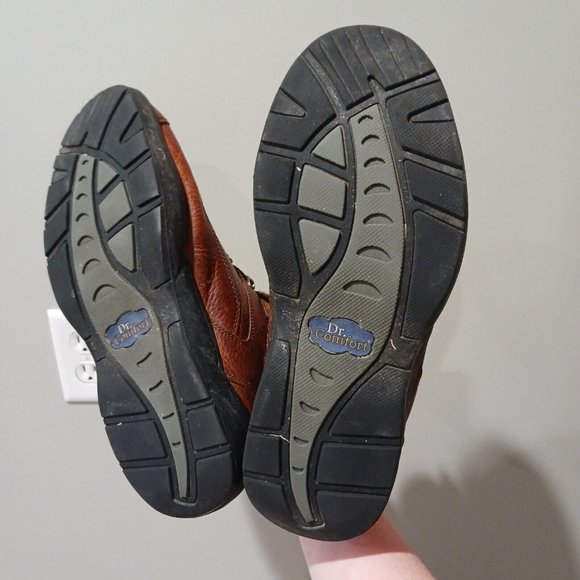 Dr Comfort Ranger Brown Leather Diabetic Ankle Boots 9420 Size 11.5W - Picture 6 of 6